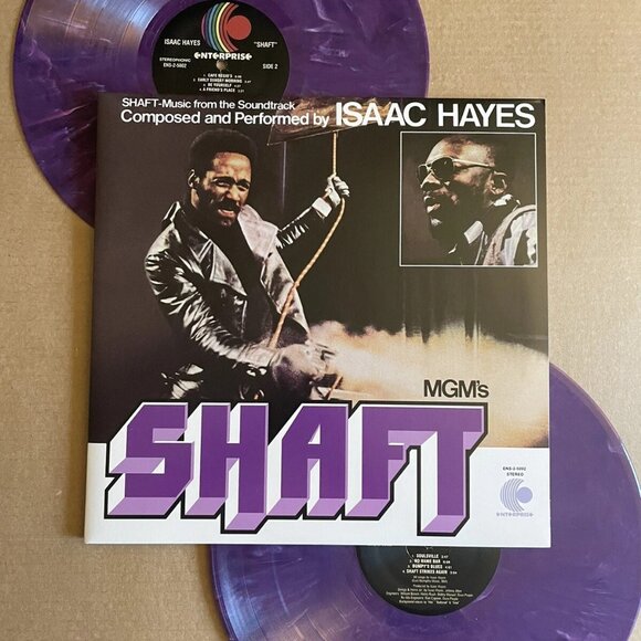 Isaac Hayes Shaft Soundtrack 2-LP ~ Ltd Ed Colored Vinyl (Purple) ~ New/Sealed! - Picture 1 of 3